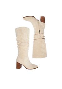 Nine West Kozaki CEO-BASZIRA-01 Écru. Materiał: materiał #3
