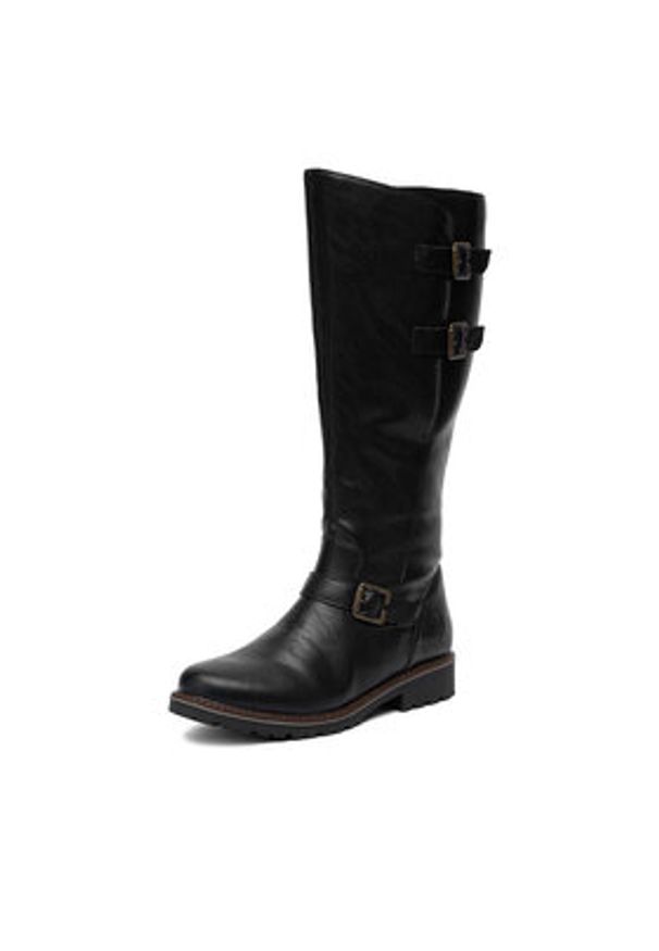 Remonte Kozaki CEO-R6590-01 Czarny. Kolor: czarny. Materiał: skóra