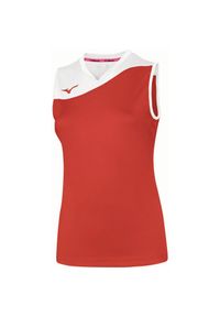 Koszulka damska Mizuno Authentic Myou. Kolor: czerwony, wielokolorowy, biały. Sport: fitness #1