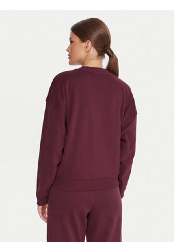 DKNY Sport Bluza DP5T1462 Bordowy Regular Fit. Kolor: czerwony. Materiał: syntetyk. Styl: sportowy