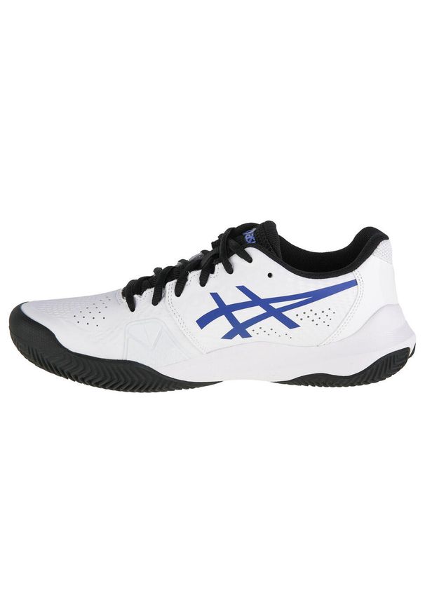 Asics - Buty do tenisa męskie, ASICS Gel-Challenger 14 Clay. Zapięcie: sznurówki. Kolor: biały, wielokolorowy, niebieski. Materiał: guma, materiał, syntetyk. Szerokość cholewki: normalna. Sport: tenis
