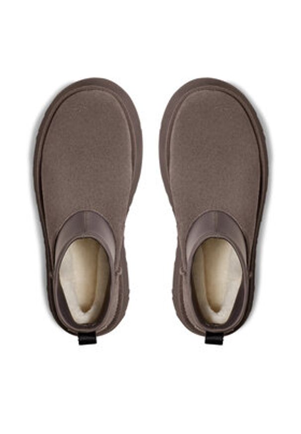 Ugg Śniegowce W Classic Mini Dipper 1168170 Szary. Kolor: szary. Materiał: zamsz, skóra