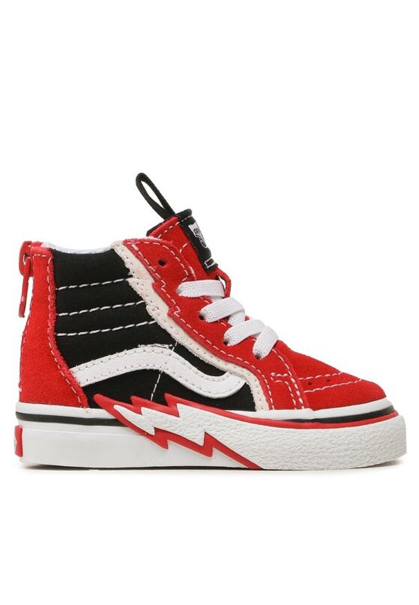 Vans Tenisówki Sk8-Hi Zip Bolt VN000BVKREB1 Czerwony. Kolor: czerwony. Materiał: materiał