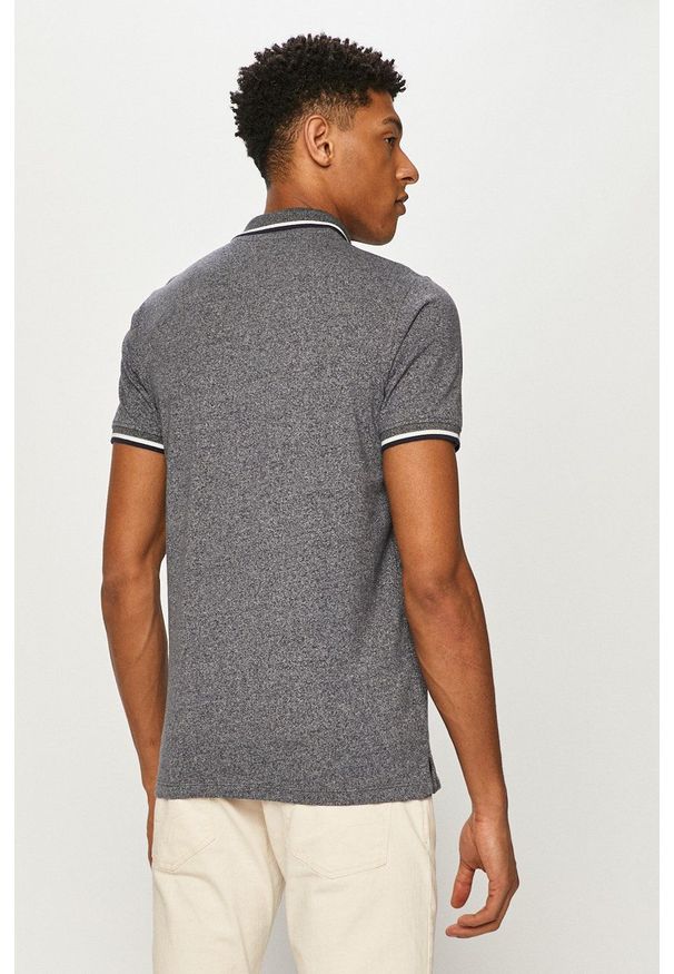 Jack & Jones - Polo. Okazja: na co dzień. Typ kołnierza: polo. Kolor: niebieski. Materiał: dzianina. Długość: krótkie. Wzór: gładki. Styl: casual