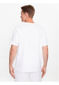 BOSS - Boss Koszulka piżamowa Waffle 50480834 Biały Regular Fit. Kolor: biały. Materiał: bawełna #4