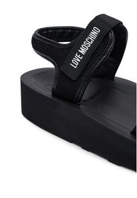 Love Moschino - LOVE MOSCHINO Sandały JA16144I0OIQI00A Czarny. Kolor: czarny. Materiał: materiał #2