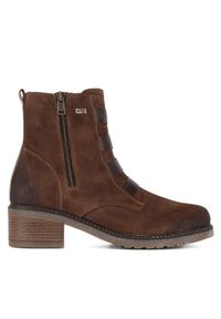 Remonte Botki D1A76-20 Brązowy. Kolor: brązowy. Materiał: skóra #1