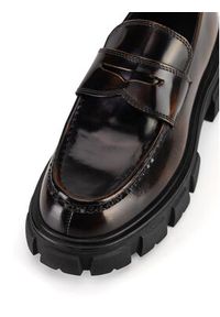 Badura Loafersy ELANA-01WI-002 Brązowy. Kolor: brązowy. Materiał: skóra, lakier #7