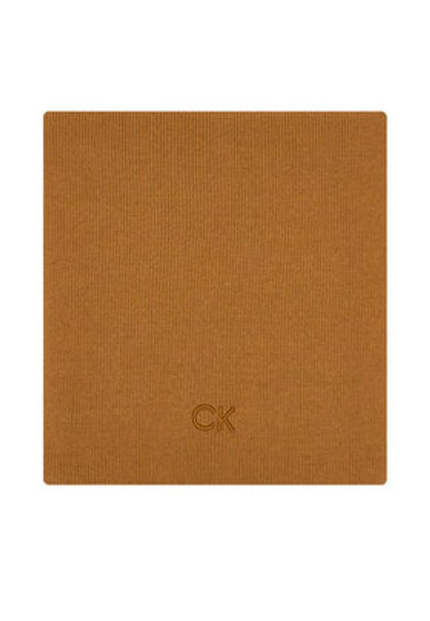 Calvin Klein Szalik Embroidery Fine K60K612601 Brązowy. Kolor: brązowy. Materiał: bawełna