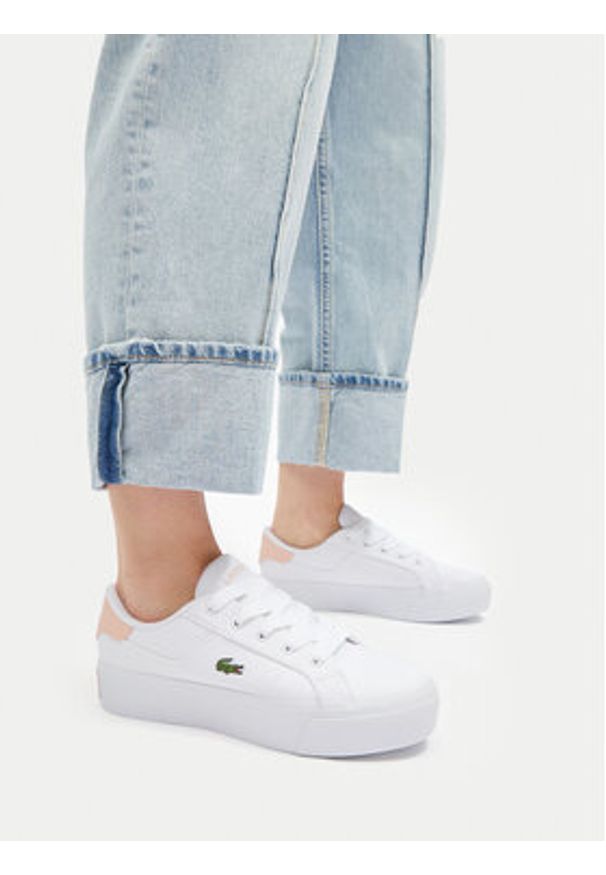 Lacoste Tenisówki 7-49CFA0017 Biały. Kolor: biały. Materiał: materiał