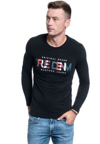 Mustang - MĘSKI LONGSLEEVE MUSTANG ANTON C RUBBER 1009977 4142. Długość rękawa: długi rękaw #5