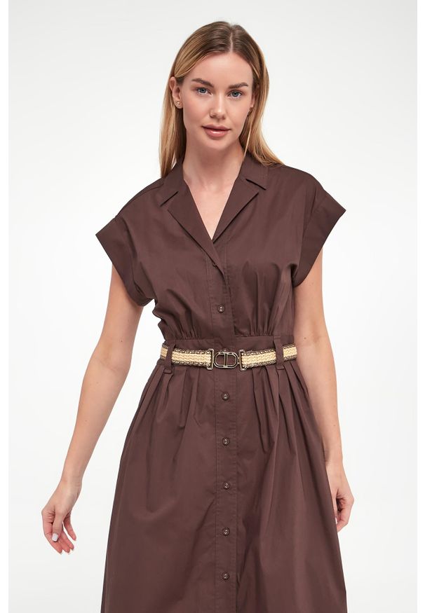 Twinset Milano - Sukienka damska midi TWINSET. Długość: midi