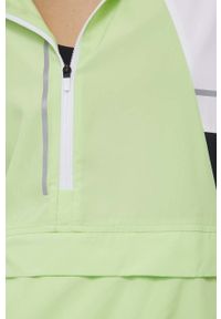 Asics kurtka do biegania Lite-Show kolor biały przejściowa. Kolor: biały. Materiał: poliester, materiał. Długość: krótkie #4