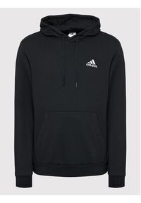 Adidas - adidas Bluza Essentials Fleece GV5294 Czarny Regular Fit. Kolor: czarny. Materiał: bawełna