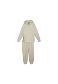 Puma - Damski dres domowy PUMA Desert Dust Beige. Kolor: beżowy. Materiał: dresówka #1