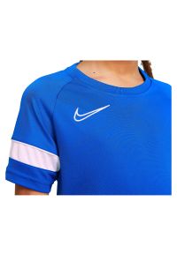 Koszulka dla dzieci piłkarska Nike Dri-FIT Academy CW6103. Materiał: materiał, poliester, skóra, tkanina. Długość rękawa: krótki rękaw. Technologia: Dri-Fit (Nike). Długość: krótkie. Sport: piłka nożna #4