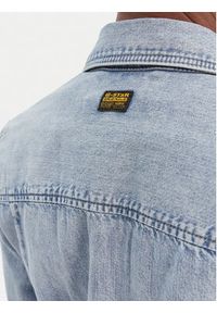 G-Star RAW - G-Star Raw Koszula jeansowa D27714-D539 Niebieski Slim Fit. Kolor: niebieski. Materiał: bawełna #5