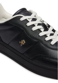 TOMMY HILFIGER - Tommy Hilfiger Sneakersy Th Heritage Shiny Sneaker FW0FW09179 Czarny. Kolor: czarny. Materiał: skóra #5