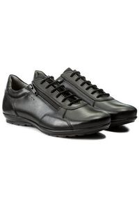 Geox Półbuty U Symbol A U74A5A 00043 C9999 Czarny. Kolor: czarny. Materiał: skóra #7
