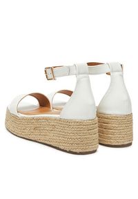 DeeZee Espadryle Q020 Biały. Kolor: biały. Materiał: skóra #4