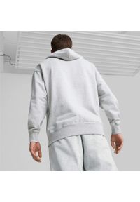 Bluza z kapturem Puma Classics Relaxed Hoodie Tr, Mężczyźni. Typ kołnierza: kaptur. Kolor: szary. Materiał: bawełna, materiał