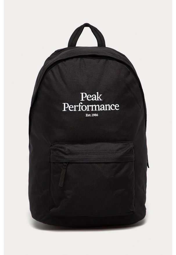 Peak Performance - Plecak. Kolor: czarny. Materiał: poliester, materiał. Wzór: aplikacja