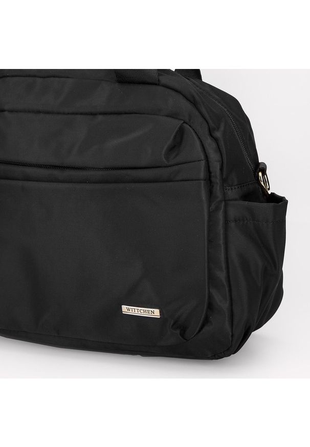 Wittchen - Torba podróżna z nylonu mała. Kolor: czarny. Materiał: nylon