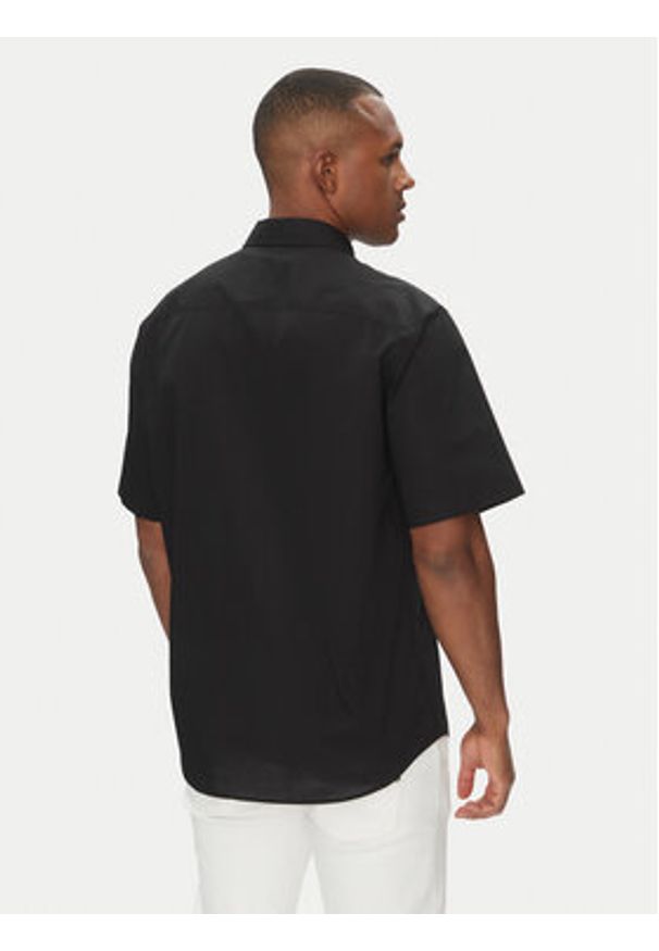 Versace Jeans Couture Koszula 78GALY11 Czarny Regular Fit. Kolor: czarny. Materiał: bawełna