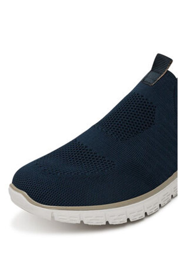 Rieker Sneakersy B6659-14 Granatowy. Kolor: niebieski. Materiał: materiał