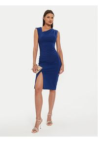 Rinascimento Sukienka koktajlowa CFC0119761003 Niebieski Slim Fit. Kolor: niebieski. Materiał: syntetyk. Styl: wizytowy #2