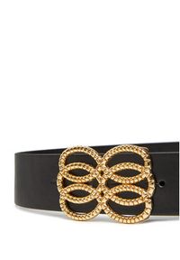 Pieces Pasek Damski Pctunja Wide Jeans Belt 17158014 Czarny. Kolor: czarny. Materiał: skóra #3