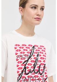 Weekend Max Mara t-shirt bawełniany kolor biały. Kolor: biały. Materiał: bawełna #3