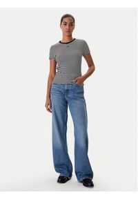 Tommy Jeans T-Shirt Essential DW0DW17383 Czarny Slim Fit. Kolor: czarny. Materiał: bawełna #3