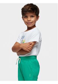 Mayoral Spodnie dresowe 742 Zielony Regular Fit. Kolor: zielony. Materiał: bawełna