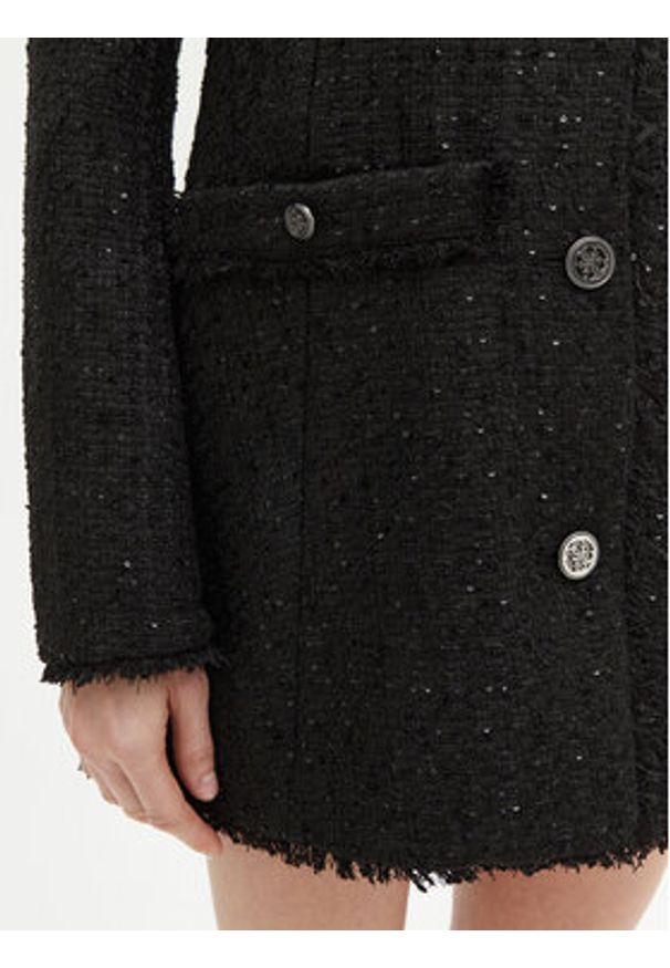 Guess Płaszcz przejściowy W5RL20 WGVS2 Czarny Regular Fit. Kolor: czarny. Materiał: syntetyk