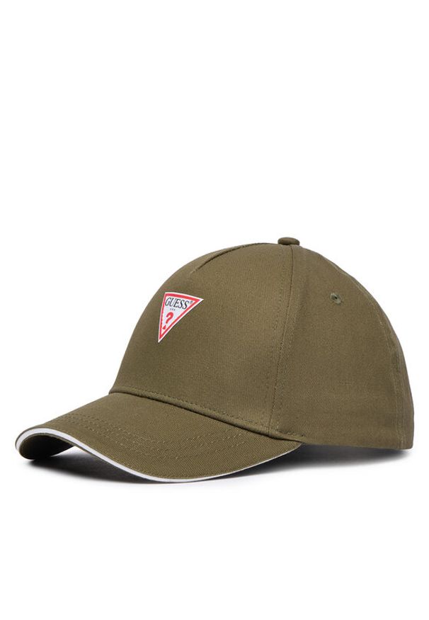 Guess Czapka z daszkiem M3YZ22 WBN60 Khaki. Kolor: brązowy. Materiał: bawełna