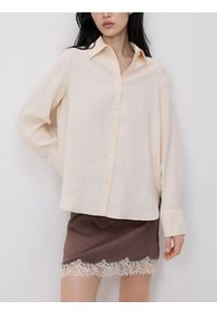 Reserved - Koszula z modalem - złamana biel. Materiał: tkanina #1