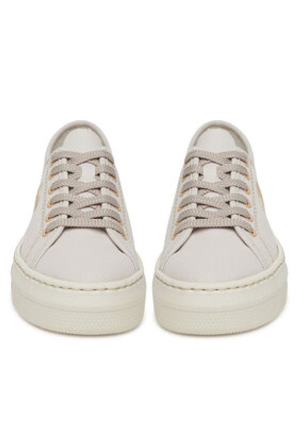 Rieker Sneakersy M1926-80 Biały. Kolor: biały. Materiał: materiał