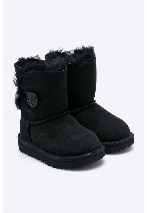 Ugg - UGG Obuwie zimowe kolor czarny. Nosek buta: okrągły. Kolor: czarny. Materiał: wełna. Sezon: zima