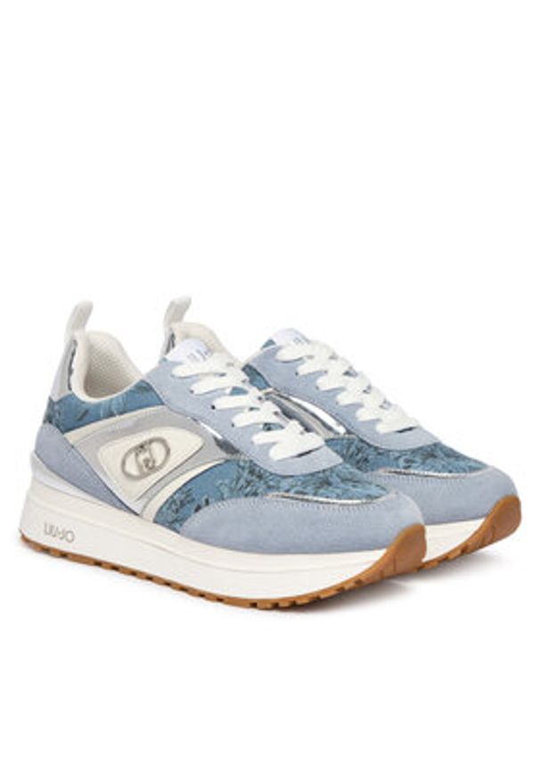 Liu Jo Sneakersy Maxi Wonder 97 BA6007 PX878 Niebieski. Kolor: niebieski. Materiał: zamsz, skóra