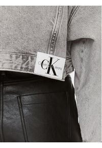 Calvin Klein Jeans Kurtka jeansowa J20J222467 Szary Oversize. Kolor: szary. Materiał: bawełna