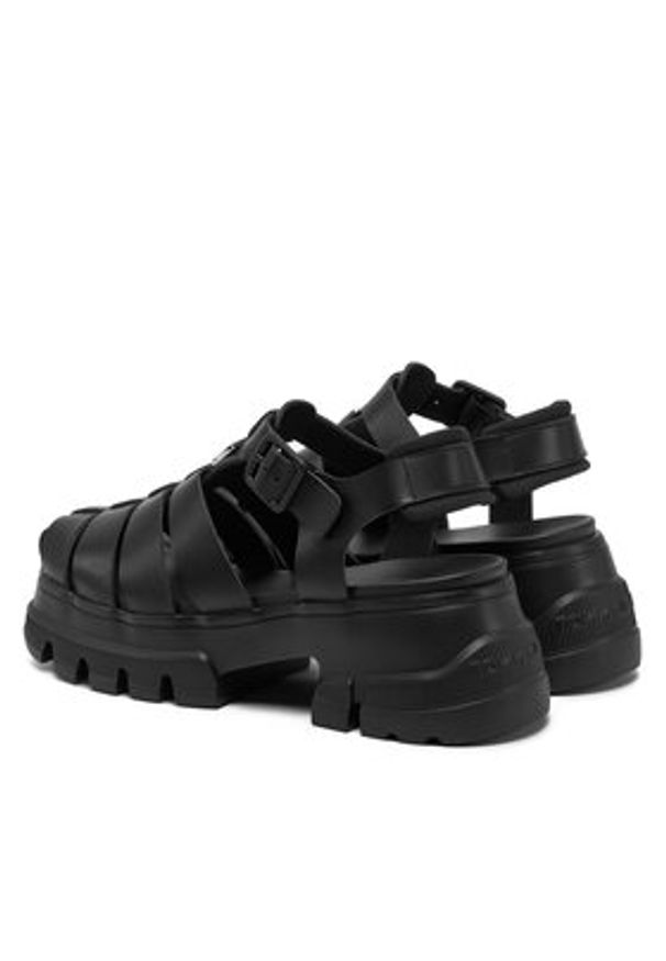 Tommy Jeans Sandały EN0EN02751 Czarny. Kolor: czarny. Materiał: skóra
