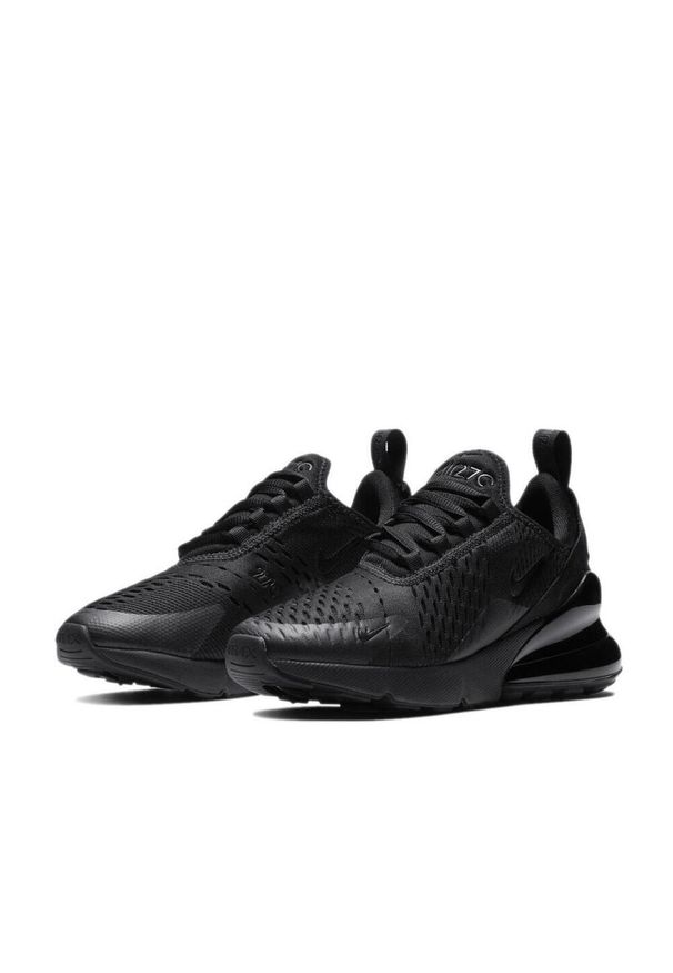 Buty Dorosły Nike Air Max 270 czarny. Okazja: na co dzień. Kolor: czarny. Materiał: syntetyk, tkanina, materiał. Model: Nike Air Max. Sport: turystyka piesza