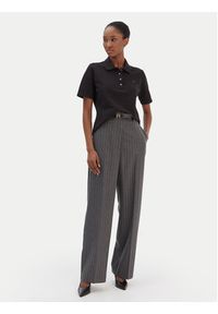 TOMMY HILFIGER - Tommy Hilfiger Polo 1985 WW0WW43224 Czarny Regular Fit. Typ kołnierza: polo. Kolor: czarny. Materiał: bawełna #4