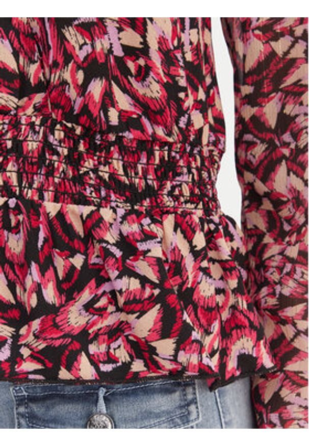 Morgan Bluzka 261-TIBLOO Różowy Slim Fit. Kolor: różowy. Materiał: syntetyk