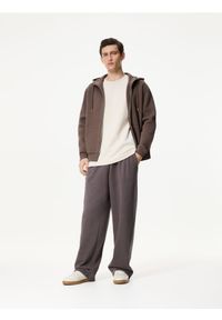 Reserved - Bluza z kapturem - beżowy. Typ kołnierza: kaptur. Kolor: beżowy. Materiał: bawełna, dzianina