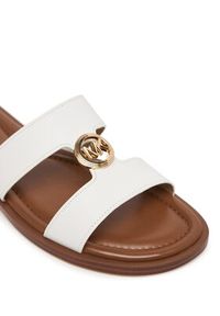 MICHAEL Michael Kors Klapki Ering Flat 40S6ERFS2L Biały. Kolor: biały. Materiał: skóra #5