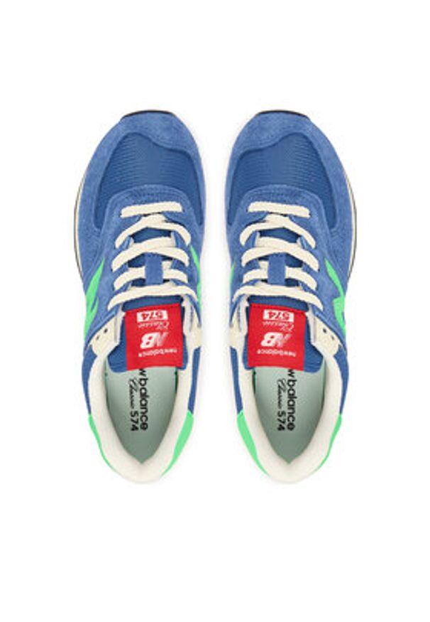 New Balance Sneakersy U574BSC W Niebieski. Kolor: niebieski. Materiał: zamsz, skóra. Model: New Balance 574