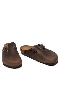 Birkenstock Klapki Boston Bs 860131 Brązowy. Kolor: brązowy. Materiał: skóra #7