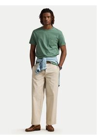Polo Ralph Lauren T-Shirt 710704248270 Zielony Regular Fit. Typ kołnierza: polo. Kolor: zielony. Materiał: bawełna #5